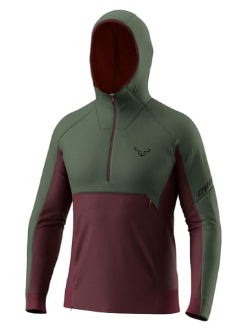 DYNAFIT Functionele hoodie "TIGARD ALPHA" rood/groen