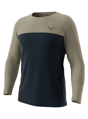 DYNAFIT Funktionslongsleeve "TRAVERSE S-TECH" in Dunkelblau/ Khaki