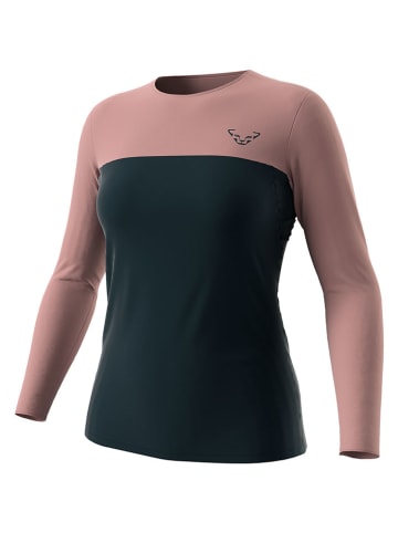 DYNAFIT Funktionslongsleeve "TRAVERSE S-TECH" in Dunkelblau/ Rosa