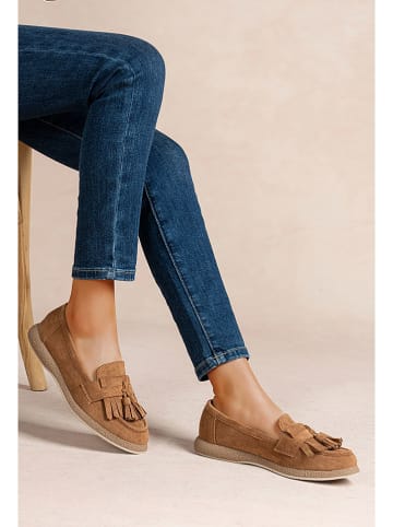 Foreverfolie Mokassins in Camel
