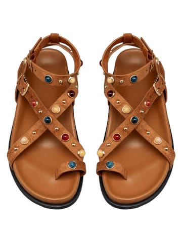 C'M Zehensandalen in Camel