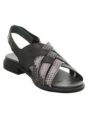 Think! Leren sandalen "Kamaa" zwart/grijs