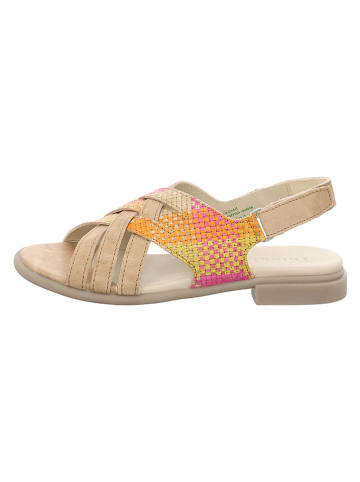 Think! Leder-Sandalen "Kamaa" in Beige/ Bunt