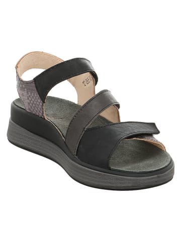 Think! Leren sandalen "Meggie" antraciet