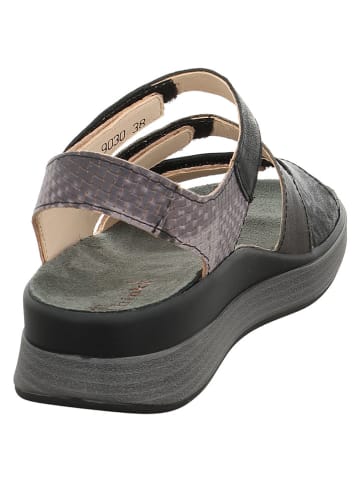 Think! Leder-Sandalen "Meggie" in Anthrazit