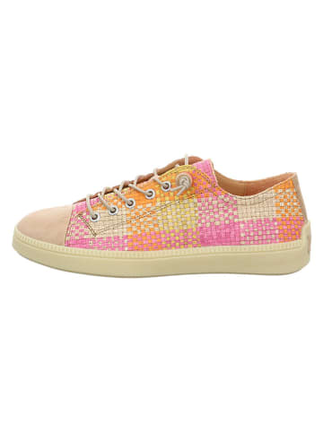 Think! Leder-Sneakers "Turna" in Orange/ Gelb/ Pink