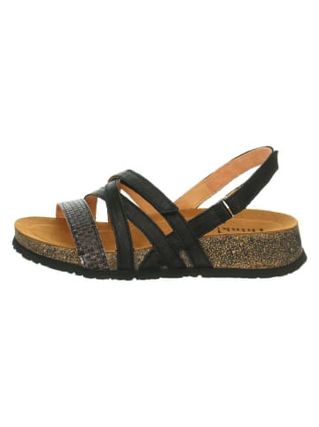 Think! Leren sandalen "Koak" zwart