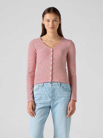 Levi's Kardigan w kolorze różowo-białym