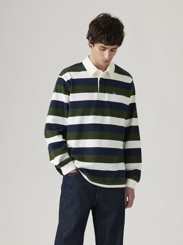 Levi's Poloshirt in Weiß/ Dunkelblau/ Dunkelgrün