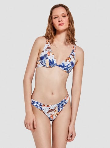gisela Bikinitop wit/blauw