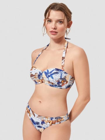 gisela Bikinislip wit/blauw