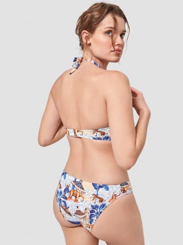 gisela Bikinislip wit/blauw