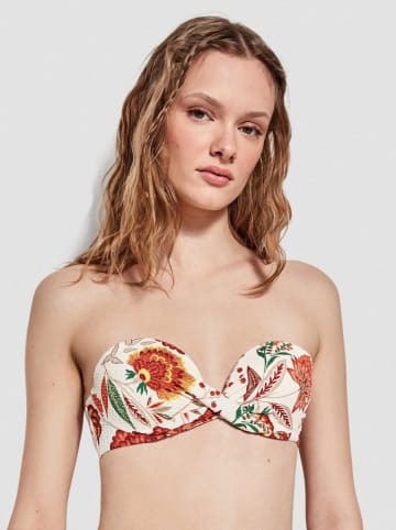 gisela Bikini-Oberteil in Creme/ Orange