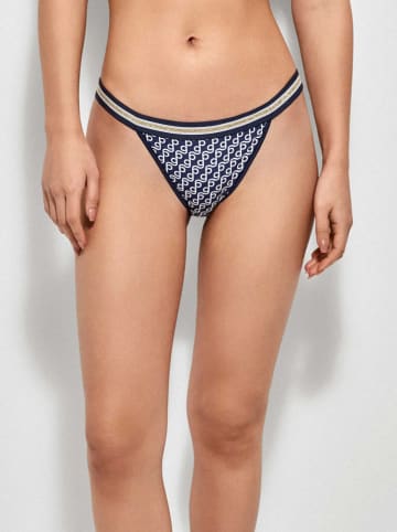 gisela Bikinislip donkerblauw/wit