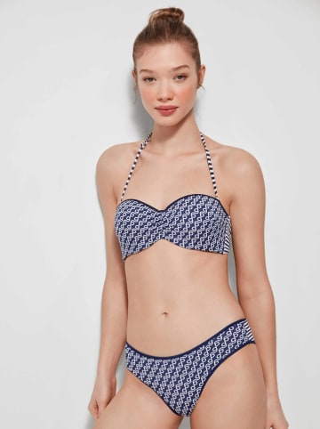 gisela Bikinitop donkerblauw/wit