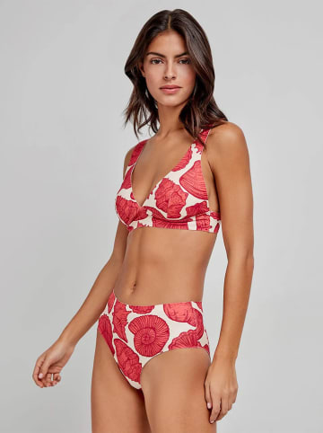 gisela Bikinislip crème/rood
