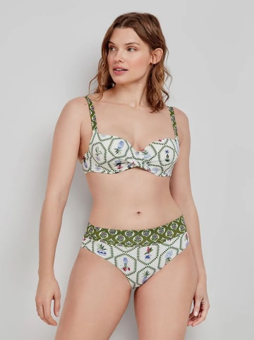 gisela Bikinitop wit/groen