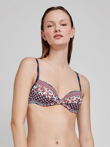gisela Biustonosz bikini w kolorze granatowo-czerwonym