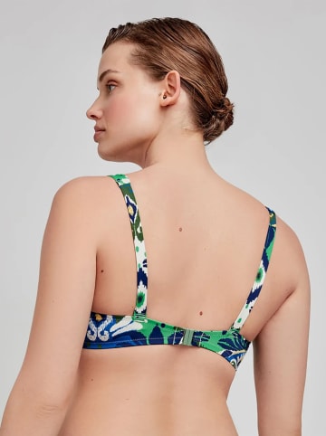 gisela Biustonosz bikini w kolorze zielono-niebieskim