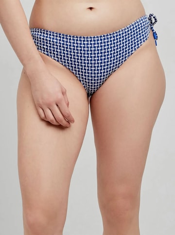 gisela Bikinislip blauw/wit