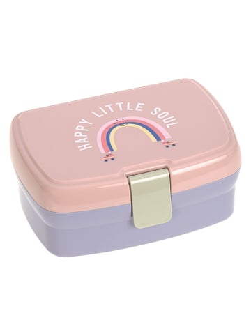 Lässig Lunchbox ''Rainbow'' in Rosa/ Lila - (B)17,7 x (H)7,3 x (T)13,4 cm