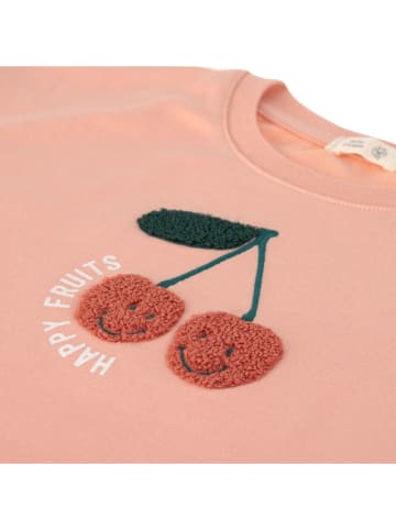 Lässig Sweatshirt "Cherry" lichtroze/paars