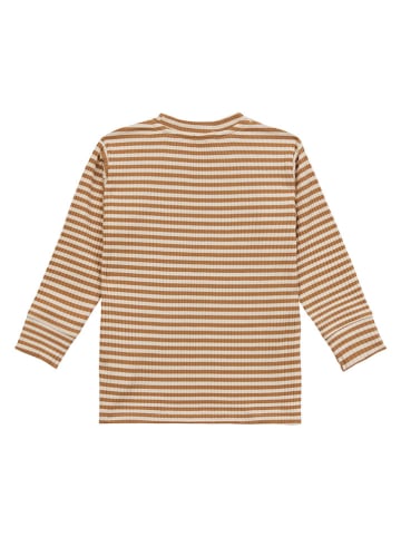 Lässig Longsleeve "Pear" crème/lichtbruin