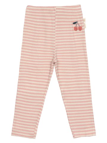 Lässig Leggings "Cherry" in Creme/ Rosa