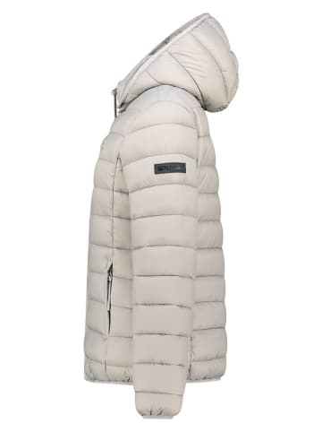 Geographical Norway Doorgestikte jas "Atichoko" lichtgrijs