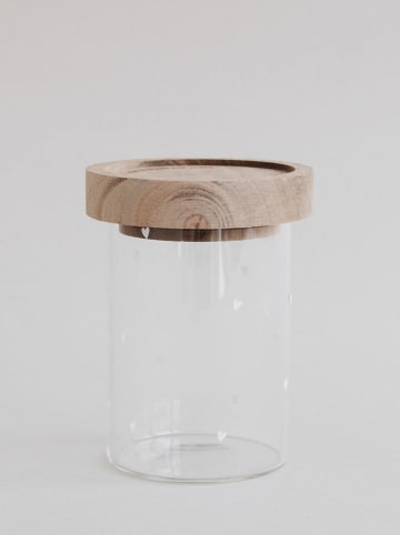 Eulenschnitt Vorratsglas "Herzen" in Ohne Farbe/ Weiß - 170 ml