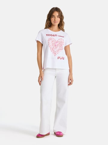 LIEBLINGSSTÜCK Shirt "Cleo" wit/rood