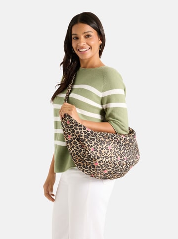 LIEBLINGSSTÜCK Schultertasche "Malina" in Hellbraun/ Schwarz - (B)32 x (H)24 x (T)9 cm
