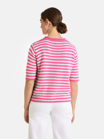 LIEBLINGSSTÜCK Pullover "Amina" in Pink/ Weiß