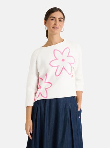 LIEBLINGSSTÜCK Pullover "Auri" in Weiß/ Rosa