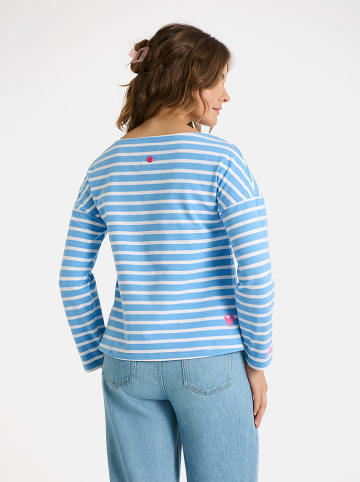 LIEBLINGSSTÜCK Bluza "Stine" w kolorze błękitno-białym