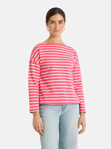 LIEBLINGSSTÜCK Sweatshirt "Stine" in Pink/ Weiß