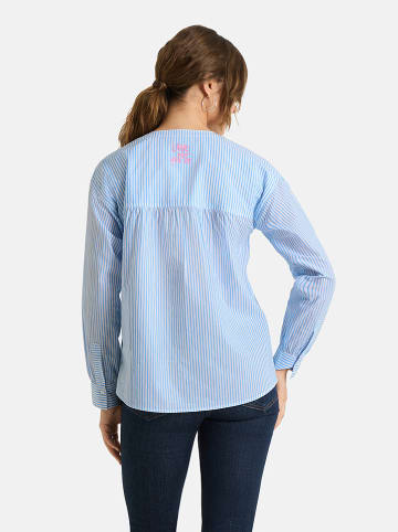 LIEBLINGSSTÜCK Bluse "Edana" in Hellblau/ Weiß
