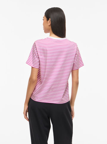Vila Shirt "Vinora" lichtroze/wit