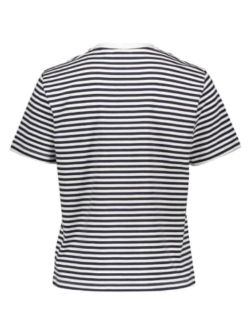 Vila Shirt wit/donkerblauw