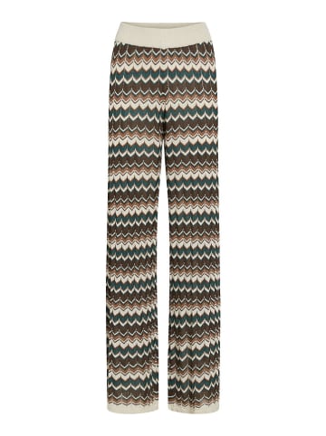 Vila Hose "Viember" in Creme/ Braun