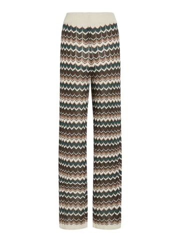 Vila Hose "Viember" in Creme/ Braun