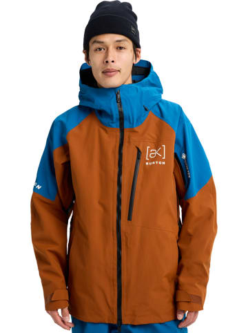 Burton Ski-/ Snowboardjacke "[ak] Cyclic GORE-TEX 2L" in Blau/ Hellbraun