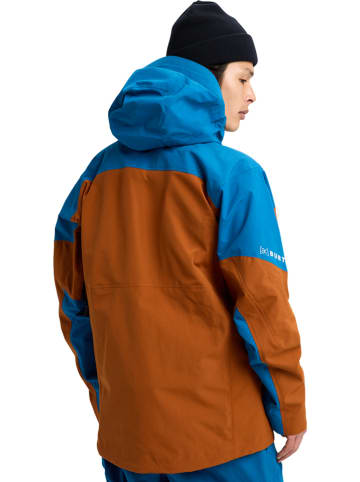 Burton Ski-/ Snowboardjacke "[ak] Cyclic GORE-TEX 2L" in Blau/ Hellbraun