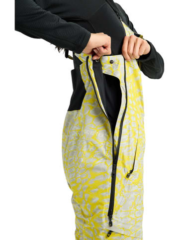 Burton Spodnie narciarskie "[ak] Kimmy GORE-TEX 2L Bib Pants" w kolorze żółto-szarym