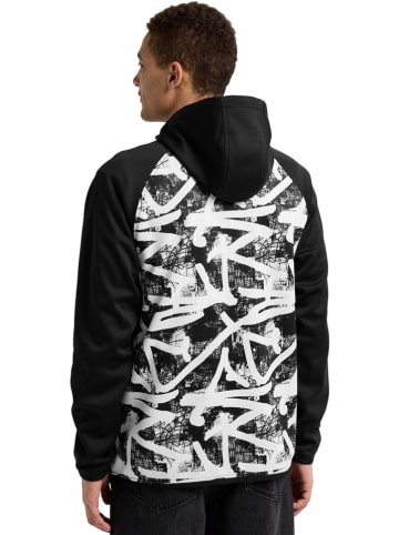 Burton Fleecejacke "Crown Weatherproof" in Schwarz/ Weiß