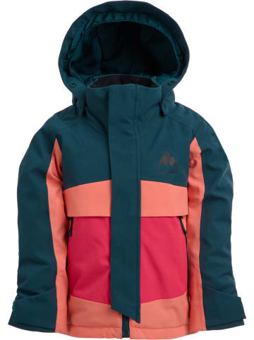 Burton Ski-/ Snowboardjacke "Ascutney 2L" in Petrol/ Orange/ Rot