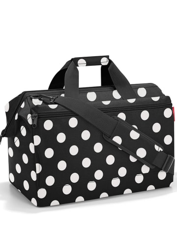 Reisenthel Weekendtas "Allrounder L" zwart/wit - (B)48 x (H)39,5 x (D)29 cm
