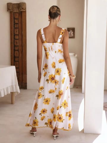 Tazga Kleid in Weiß/ Gelb