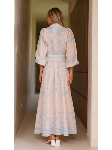 Tazga Kleid in Rosé/ Hellblau