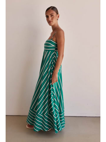 Tazga Kleid in Grün/ Weiß